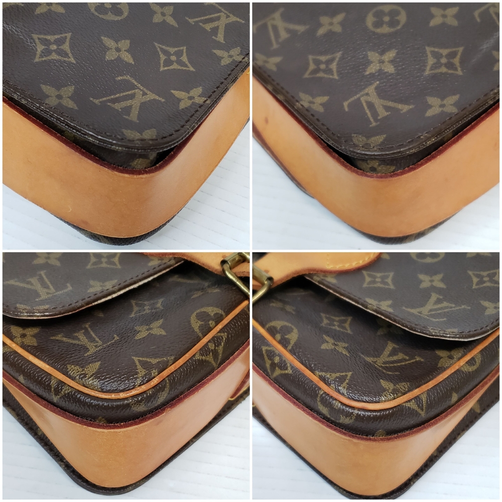 Authentic Louis Vuitton Cartouchiere MM Monogram Crossbody Bag 319-100825 - Picture 10 of 16